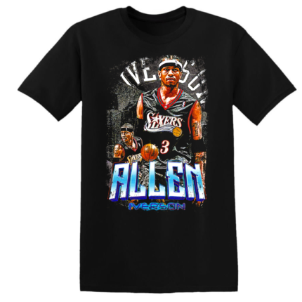ALLEN IVERSON 76ERS BLACK