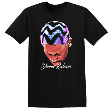 DENNIS RODMAN BIG HEAD BLUE AND PURPLE
